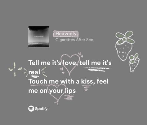 Cas Lyrics Aesthetic, Cigarettesaftersex Band Lyrics Spotify, Cas Quote, Cas Lyric, Cigarettesaftersex Band Lyrics, Heavenly Lyrics, Cas Songs, Lyric Doodles, Love Lyrics Quotes