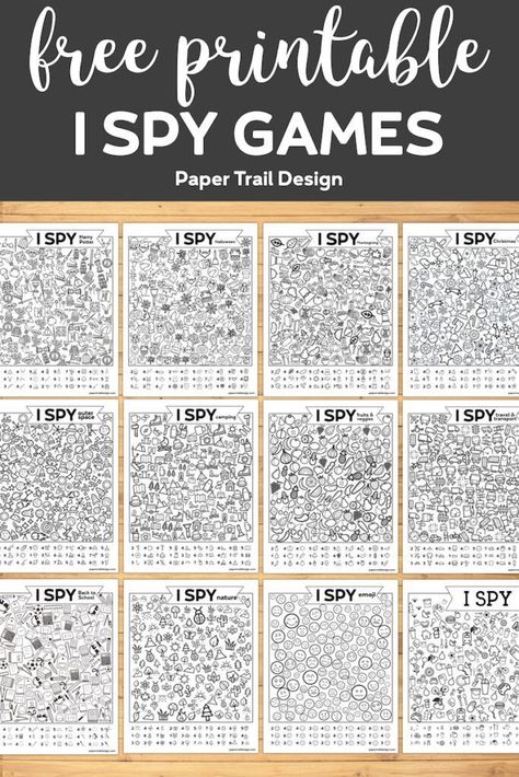 Printables Fun, I Spy Games, Trail Design, Spy Games, Paper Trail, Classroom Fun, I Spy, Party Activities, Escape Room