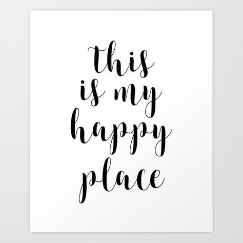 This Is My Happy Place, Printable Quotes, Inspirational Art, Calligraphy Quotes, Motivational Quote Art Print by Forever Art Stu Calligraphy Quotes Inspirational, Modern Calligraphy Quotes, Calligraphy Quotes Doodles, Inspirational Quotes Collection, Free Wall Art, Nature Words, Watercolor Quote, Small Quotes, Calligraphy Words