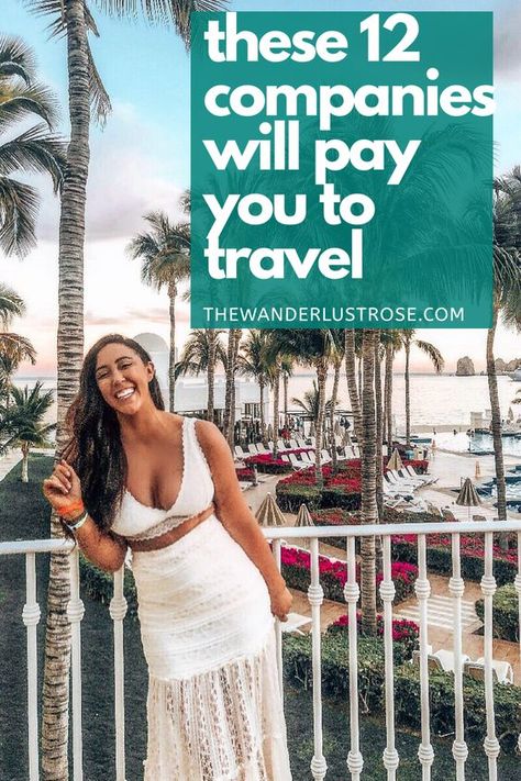 Work Remotely And Travel, Jobs That Pay You To Travel, Travel Jobs For Women, How To Get Paid To Travel, Travel Jobs Career Ideas, How To Travel For Free, Travel Blogger Aesthetic, Traveling Jobs, Travel For Work