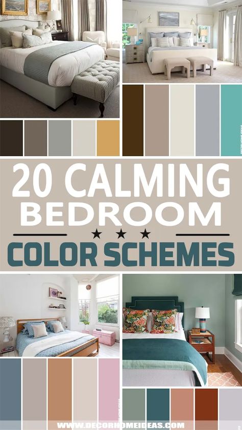 via @decorhomeidea Room Color Ideas Bedroom, Soothing Bedroom Colors, Calming Bedroom Colors, Soothing Bedroom, Bedroom Color Combination, Calming Bedroom, Bedroom Minimalist, Salon Suites, Dekor Diy