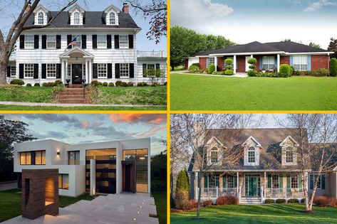 House Types Style, Types Of House Styles Exterior, Types Of Homes Architecture, Different Types Of Houses Style, House Styles Types Of, Home Styles Exterior Types, House Types Architecture, Type Of Houses, Types Of Houses Styles