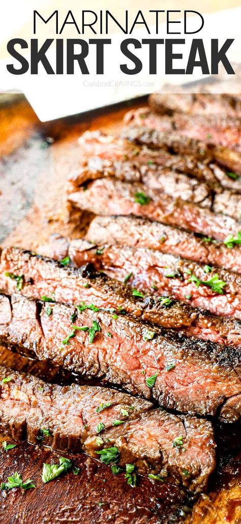 Quick Skirt Steak Recipes, Spanish Skirt Steak Recipes, Steak Skirt Recipes, How To Make Skirt Steak Tender, Recipes Using Beef Skirt Steak, Simple Skirt Steak Recipes, Perfect Skirt Steak, Skirt Steak Cast Iron Skillet, Tender Grilled Steak