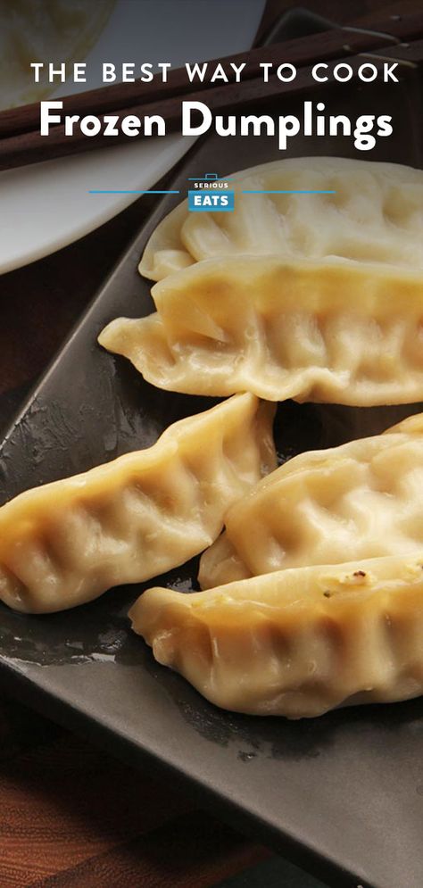 Pie, Homemade Chinese Dumplings, Pot Stickers Recipe, How To Cook Dumplings, Frozen Potstickers, Kitchen Knowledge, Potstickers Recipe, Quick Foods, Dumpling Sauce