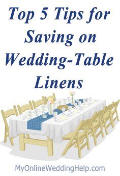 Tips for saving on wedding table linens ... with resources. | http://MyOnlineWeddingHelp.com Table Coverings For Wedding, Table Linen Ideas, Table Cloth Ideas, Table Covers Wedding, Cheap Tablecloths, Burlap Rolls, Wedding Infographic, Table Clothes, Low Cost Wedding