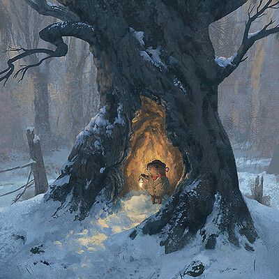 ArtStation - Andy Walsh Sleepy Hollow Halloween, Snow Painting, Almost Christmas, Wind In The Willows, Digital Painting Portrait, Painting Christmas, Winter Illustration, Painting Snow, House On The Rock