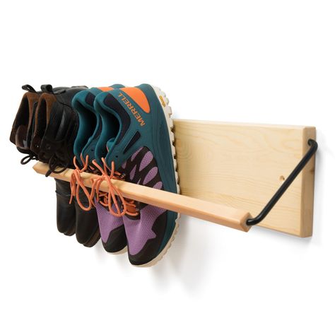 PRICES MAY VARY. Title: Wall Mounted Shoe Rack - Wooden Entryway Shoe Rack - Hallway Stylish Shoe Rack Wall Mounted - Minimal Design Narrow Shoe Rack for entryway to Keep Any Shoes Off The Floor (Pine, 30 in. Wide). Product Type: Categories > Storage & Organization > Clothing & Closet Storage > Shoe Organizers > Free Standing Shoe Racks Slim Shoe Rack, Shoe Rack Wall, Shoe Rack Hallway, Mounted Shoe Rack, Entryway Shoe Rack, Wall Shoe Rack, Shoe Rack For Small Spaces, Narrow Shoe Rack, Small Shoe Rack