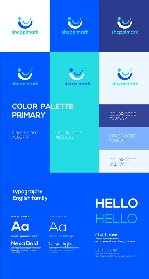 Typography Logos Ideas, Digitalization Logo, Brand Identity Logo Design, Colorful Logo Design Ideas, Blue Green Branding, Blue Logo Color Palette, Blue And Green Branding, Digital Company Logo, Blue Branding Design