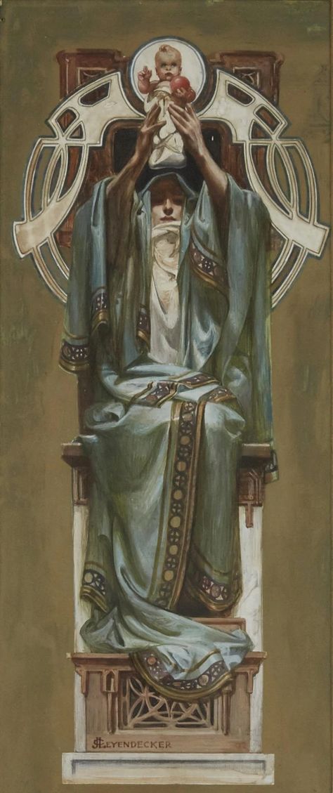 J.c Leyendecker, Jc Leyendecker, Arte Occulta, Blessed Mary, American Illustration, Art Sacre, Blessed Mother Mary, Tableau Art, Catholic Art