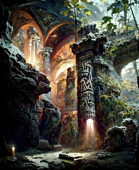 @zar4fussion on Instagram: "Forgotten aztec temple . . . . . . . #aiart #artistsoninstagram #contemporaryart #creativecoding #digitalartist #digitaldrawing #landscapephotography #mirage #nature #naturelover #naturephoto #naturephotos #naturepics #sunshinestateofmind #travel #travelblog #travelingram #travelphoto #travelpics #traveltheworld #wraith #dawn #aztec #ruins #ancient" Ruins, Aztec Ruins Art, Aztec Landscape Art, Aztec Temple Art, Aztec Kingdom, Ancient Ruins Concept Art, Mayan Aesthetic, Aztec Village, Aztec Aesthetic