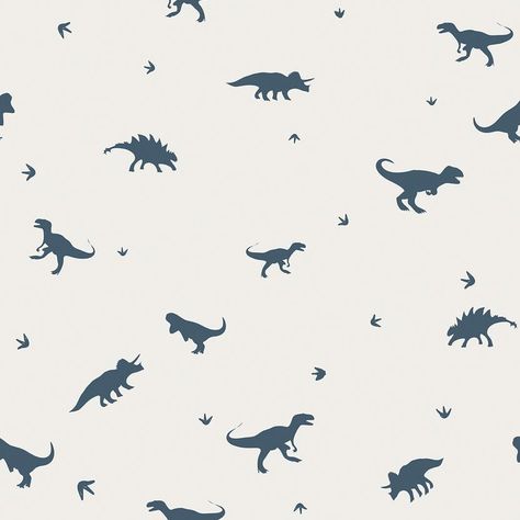 Tiny Dino | Removable Peel and Stick Wallpaper Dinosaur Background, Wallpaper Colors, Wallpaper Seamless, Boys Prints, Wainscoting Panels, Cheap Vinyl, Faux Brick, Dinosaur Pattern, Dinosaur Art