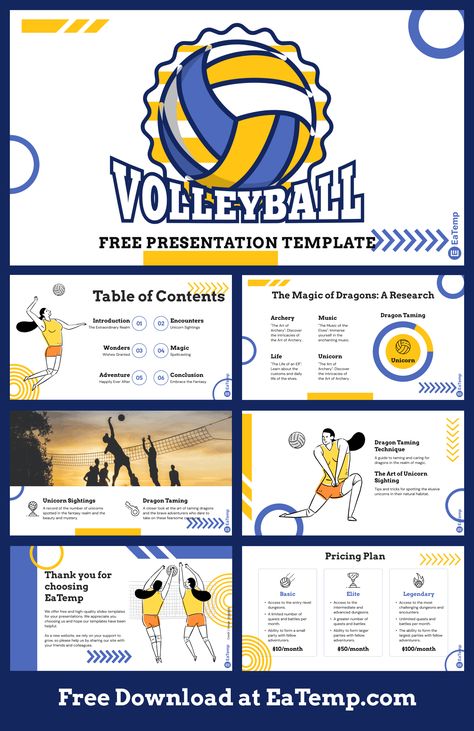 Volleyball PPT Presentation Template - Free PowerPoint Templates, Google Slides, Figma Deck And Resume Volleyball Powerpoint Template, Box City, Ppt Free, Free Powerpoint Templates, Powerpoint Slide Designs, Wish Granted, Slides Design, Powerpoint Slides, Google Slides Theme