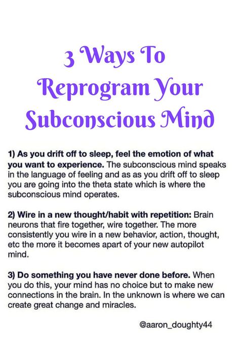 Reprogramming Your Mind Quotes, Reprogramming Your Subconscious Mind, Reprogram Your Subconscious Mind, How Subconscious Mind Works, How To Use 100% Of Your Brain, Subconscious Mind Healing, How To Activate Subconscious Mind, Subconscious Mind Reprogramming, How To Reprogram Subconscious Mind