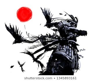 Dynamic Perspective, Quetzalcoatl Tattoo, Flock Of Crows, Illustration Japanese, Trash Polka Tattoo, Japan Painting, Samurai Artwork, 1440x2560 Wallpaper, Japanese Warrior