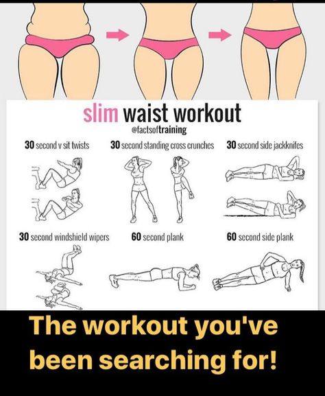 Smaller Rib Cage Workout, Silent Workout, Být Fit, Face Workout, Kiat Diet, Small Waist Workout, Summer Bod, Oblique Workout, Lower Belly Workout