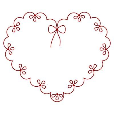 embroidery pattern Redwork Embroidery Patterns, Pola Bordir, Embroidery Hearts, Redwork Embroidery, Pola Sulam, Embroidery Transfers, Hand Embroidery Pattern, Embroidery Patterns Free, Design Guide