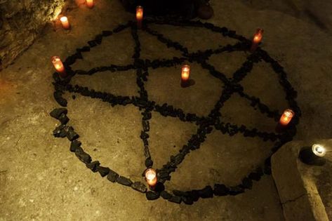 Ex-Devil Worshipper Says: I'm Shocked Christians Celebrate Halloween | Ancient Origins Coven, Summoning Circle, Arte Occulta, Devil Aesthetic, Witch Aesthetic, Trik Fotografi, Black Magic, Dark Aesthetic, Dark Art