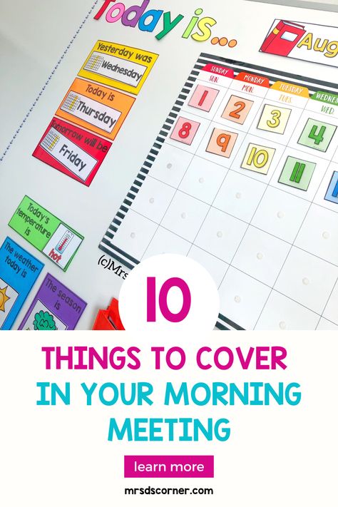 Morning meeting routines are one of the most important routines to set up in your classroom. How you start the day in a special education classroom sets the tone for the rest of the day. If you are looking for ideas and activities to add to your morning meeting, here are 10 topics you can include in your elementary or special needs classroom. These activities are designed to target functional life skills, social skills, language and math skills with your special needs students. Morning Routine Special Education, First Grade Morning Meeting Routine, Special Education Classroom Elementary, Special Education Morning Meeting, Life Skills Classroom Activities, Morning Meeting Special Education, Elementary Life Skills Activities, Special Needs Classroom Ideas, Preschool Special Education Activities