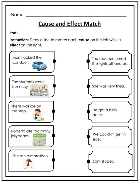 Cause and effect online activity for Grade 3. You can do the exercises online or download the worksheet as pdf. Cause And Effect Worksheets 2nd Grade, Cause And Effect 2nd Grade, Cause And Effect Worksheet Grade 1, Cause And Effect Worksheet 3rd Grade, Evs Activities For Grade 3, Cause And Effect First Grade, Cause And Effect 1st Grade, Cause And Effect Worksheet, Evs Worksheet