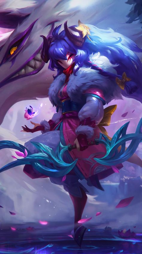 Spirit Blossom Kindred, League Of Legends Kindred, League Of Legends Live, League Of Legends Personajes, Ahri Wallpaper, League Of Legends Video, Spirit Blossom, League Of Legends Poster, Zed League Of Legends