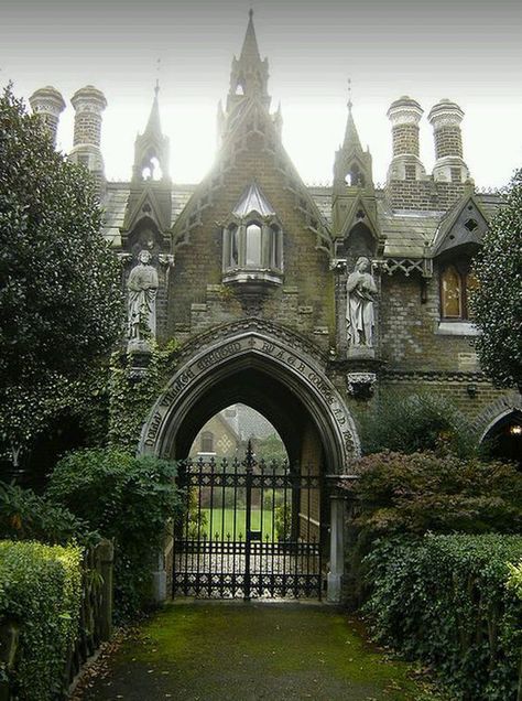 Architecture on Twitter: "Gothic Entrance to Holly Village, London… " Old Houses, Holly Village, Lev Livet, Istoria Artei, Gothic Architecture, Beautiful Architecture, Beautiful Buildings, Pretty Places, Abandoned Places
