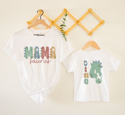3 Rex Birthday Party Family Shirts, Dinos And Diggers Party, 3 Rex Shirt, 3rd Year Birthday Party Ideas, Dinosaur Inspired Food, 3rd Birthday Dinosaur Theme, Dino Third Birthday, Four Dinosaur Party, Triceratops Birthday Party