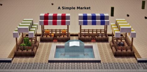 Tumblr, Minecraft Market, Villa Minecraft, Minecraft Modern City, Minecraft Town, Rumah Minecraft Sederhana, Minecraft Structures, Bangunan Minecraft, Minecraft House Plans