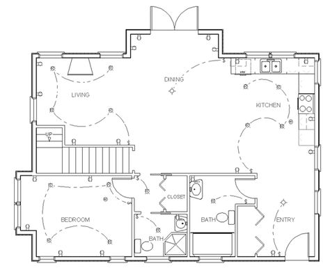 Complete make your own blueprint tutorial for those designing their own homes. This process can be used for drafting construction drawings by hand or using home design software. Hand Drafted Floor Plan, Ceiling Plan Design, Ceiling Plan Drawing, Blue Prints House, Construction Blueprints, Reflected Ceiling Plan, Hand Drafting, Draw Floor, Home Design Programs