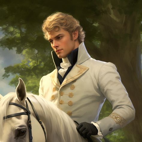 Regency Era Character Art, Blond Character Design Male, Regency Fantasy Art, Blonde Prince Aesthetic, Disney Prince Aesthetic, Victorian Female Character Art, Guy Character Inspiration, Blonde Man Art, Prince Character Art