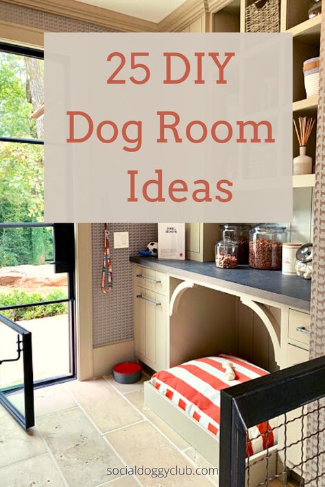 dog room ideas Dog Bedrooms In House Ideas, Indoor Dog Space Ideas, Dog Sleep Area, Dog Room Painting Ideas, Pet Rooms Ideas Dogs, Indoor Puppy Play Area Dog Rooms, Dog Homes Ideas Indoor, Large Dog Areas In House, Doggie Play Area Ideas