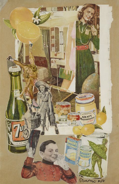 Leith-born Eduardo Paolozzi used advertising imagery well before the Pop Art movement was launched in the 1960s.   © Trustees of the Paolozzi Foundation, Licensed by DACS 2019 1960s Pop Art, 1960s Collage, Layering Art, Hannah Höch, Eduardo Paolozzi, Surrealist Collage, 60s Art, Pop Art Collage, 1950s Art