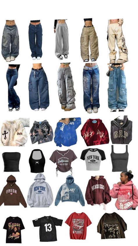 Outfit Inspo Casual, Outfit Collage, Style Y2k, Trendy Outfits For Teens, Tomboy Style Outfits, Looks Street Style, Dream Style, Swaggy Outfits, Cute Everyday Outfits