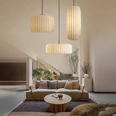 New In – lighting-forest Japandi Dining Room, Pendant Lights Living Room, Wabi Sabi Living Room, Japanese Lighting, Japanese Living Room, Japandi Interiors, Lights Living Room, Wabi Sabi Style, Minimalist Bedroom Design