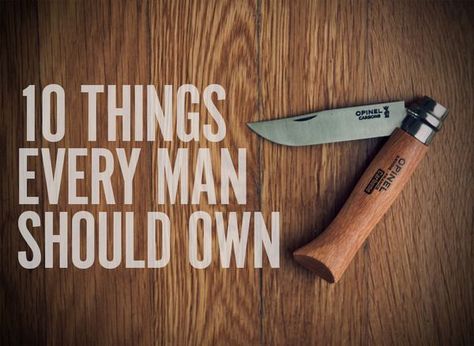 The 10 Things Every Man Should Own Men's Apparel, Man Caves, Man Stuff, Plantarea Legumelor, Every Man Should Own, Gentlemans Guide, Men Cave, Art Of Manliness, Man Up