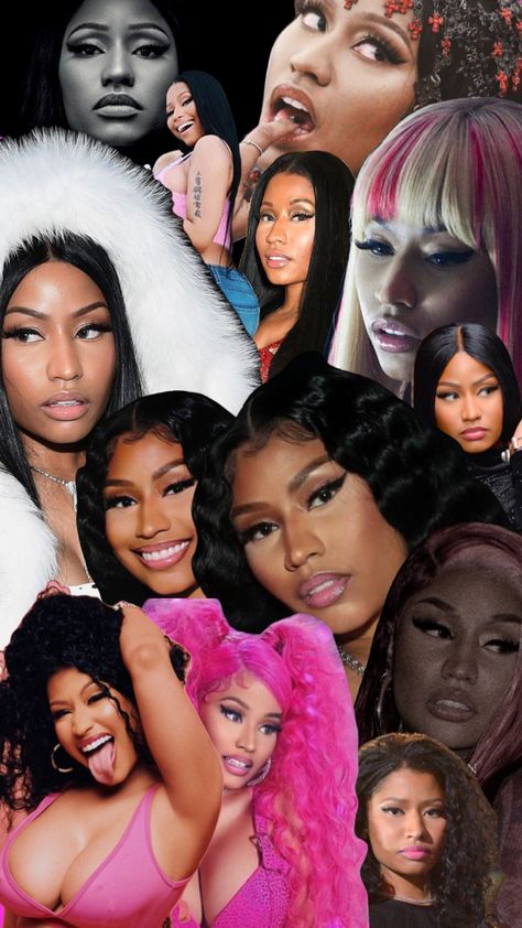 Nicki Minaj Collage, Black Bratz Doll Aesthetic Wallpaper, Nicki Minaj Aesthetic, Taylor Siwft, Pretty Wallpaper Ipad, Nicki Minaj Wallpaper, Nicki Minaji, Black Bratz Doll, Nicki Minaj Barbie