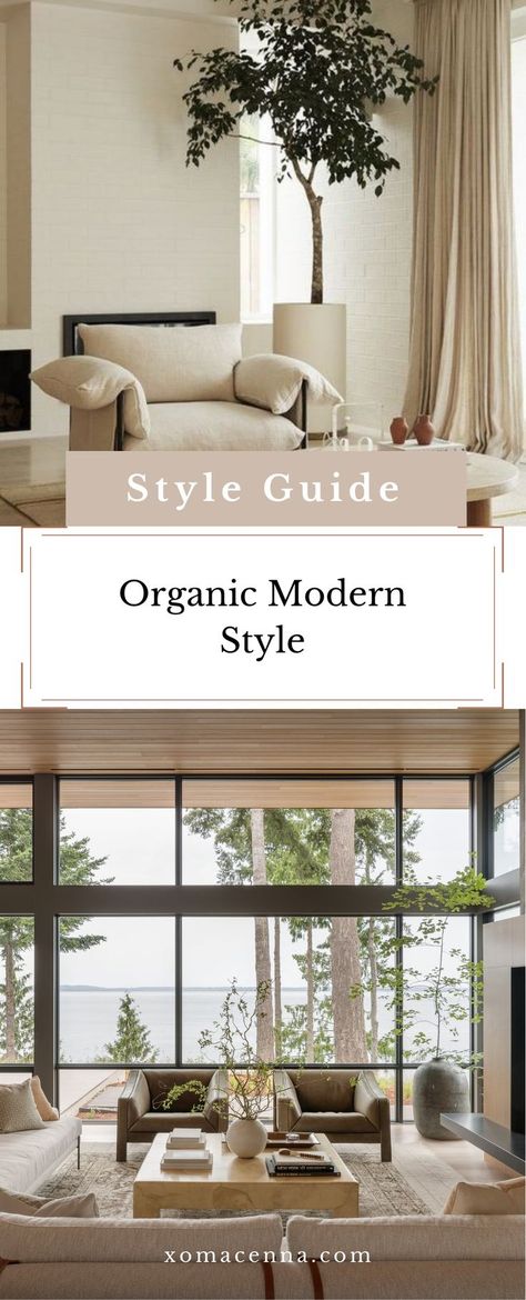 Two Coffee Tables Side By Side, Organic Modern Design Home, Interior Organic Design, Modern Urban Design, Interior Design Styles Guide Inspiration, Modern Style Interior Design Living Room, Elegant Organic Interior, Classic Modern Home Decor, Organic Home Style