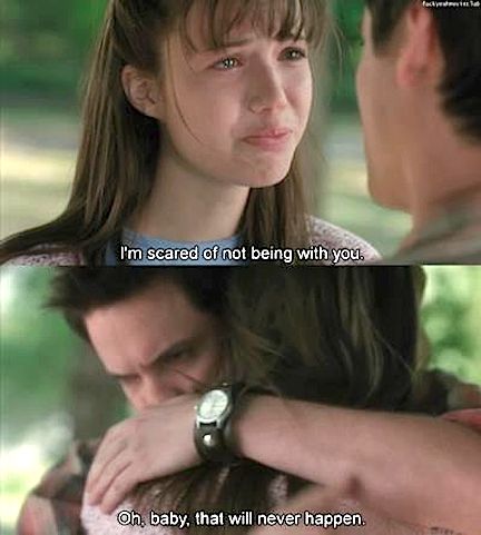 A Walk to Remember. My favorite part of the entire movie...so sweet it kills me! Tumblr, Chick Flicks, Nicholas Sparks Movies, Nicholas Sparks Books, A Walk To Remember, Ella Enchanted, Alice Cullen, Walk To Remember, Favorite Movie Quotes