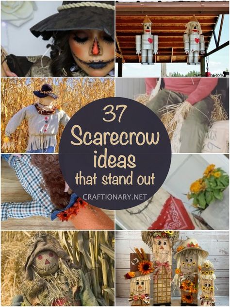 Nature For Kids, Scarecrow Ideas, Scarecrow Mask, Scarecrow Decorations, Scarecrow Festival, Make A Scarecrow, Scarecrow Hat, Scarecrow Doll, Diy Scarecrow