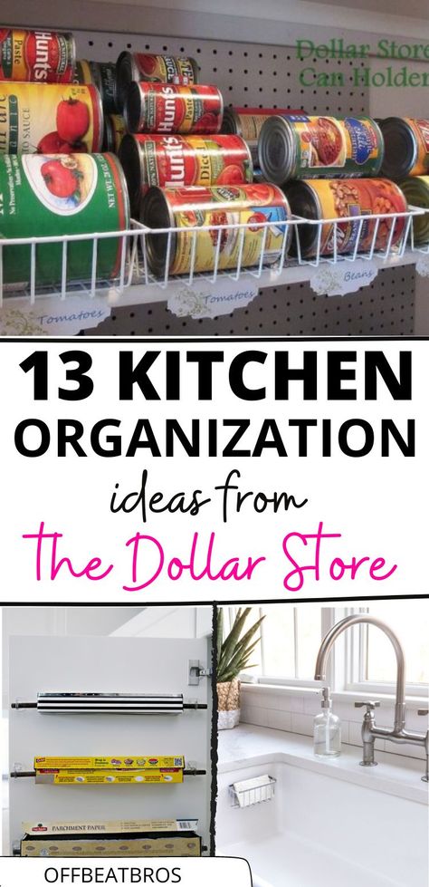 Budget Kitchen Organization, Organization Dollar Tree Hacks, Dollar Store Under Kitchen Sink Organization, Diy Pantry Organization Dollar Store, Organizing Ideas Kitchen Cabinets, Organization Ideas For The Pantry, Under Sink Organization Dollar Tree, Organizing A Kitchen Cabinets, Target Kitchen Organization