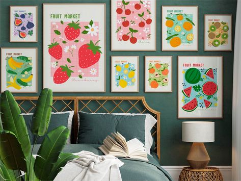 Strawberry Kitchen Theme Decor, Fruit Theme Kitchen Decor, Fruit Kitchen Theme, Fruit Kitchen Decor Themes, Fruit Theme Kitchen, Fruity Bathroom, Fruit Home Decor, Fruit Themed Kitchen, Fruit Bathroom