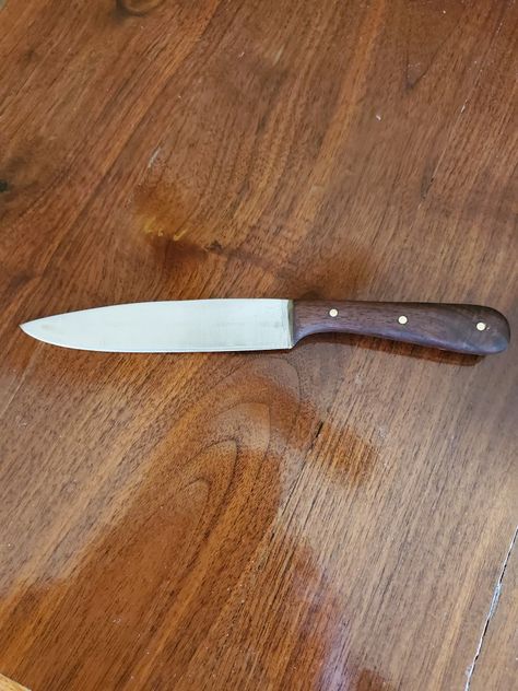 Kitchen knife for my pap. Made from a broken Billings Vitalloy 1/2" breaker bar, circa 1961 Carving, Kitchen Knife, Kitchen Knives, Bar, Tableware, Quick Saves