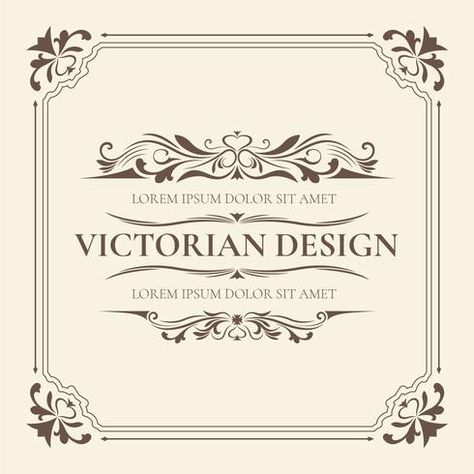 Victorian Graphic Design, Floral Graphic Design, Graphic Design Style, Vintage Template, Graphic Design Elements, Isometric Design, Grafic Design, Steampunk Design, Victorian Design