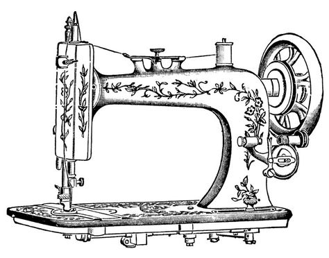 Sewing Machine Coloring Page | School house coloring page ... Couture, Scissor Case Tutorial, Pajama Pants Tutorial, Halloween Tulle Wreath, Sewing Machine Tattoo, Pumpkin Quilt Pattern, Tampon Scrapbooking, Tote Tutorial, Diy Fabric Crafts