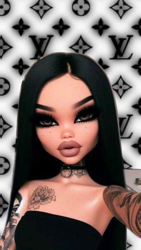 Dream Doll Aesthetic, Chola Aesthetic, Butterflies Stomach, Bratz Doll Makeup, Instagram Food Pictures, Louis Vuitton Iphone Wallpaper, Black Bratz Doll, Foto Cartoon, Imvu Outfits Ideas Cute