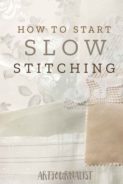 Patchwork, Tela, Couture, Slow Stitching Applique, Slow Stitching Fabric Flowers, Slow Stitch Patterns, Slow Stitching Patterns, Slow Stitching Textile Art, Slow Stitching Ideas