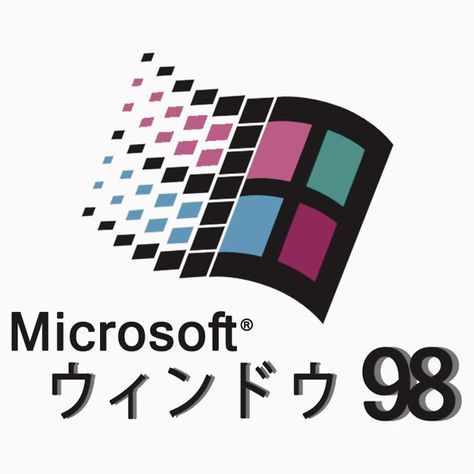 Microsoft Windows 98 Vaporwave Microsoft Windows Logo, Vaporwave Makeup, Vaporwave City, Windows Logo, Computer Logo, Windows Programs, Windows 1, Usa People, Windows 98