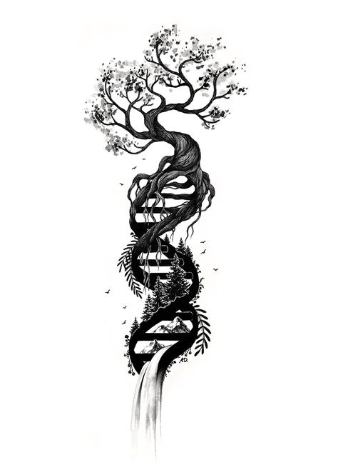 A Million Tiny Lines, Million Tiny Lines, Dna Tattoo, Pola Tato, Forearm Tattoo Design, Seni 2d, Sketch Tattoo Design, Tattoo Style Drawings, Symbol Tattoos