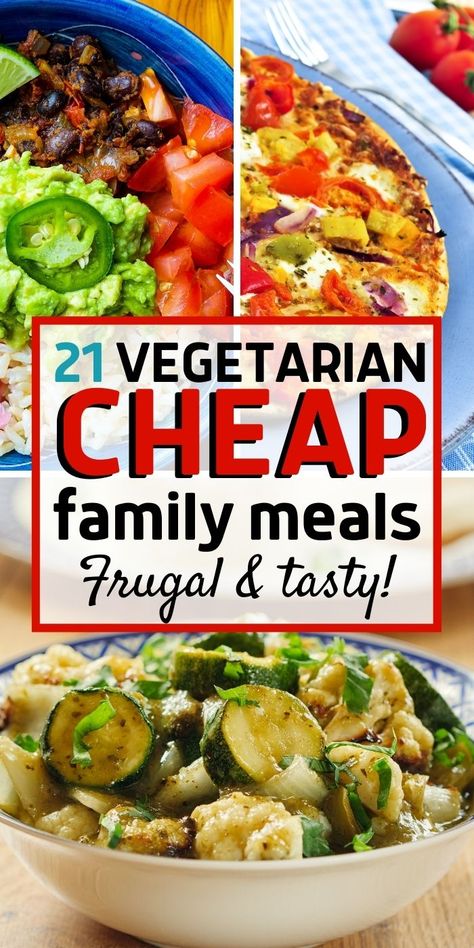 Easy Dinners No Meat, Cheap Veggie Meals On A Budget, Easy Meatless Casserole Recipes, Cheap Dinners For A Family Vegetarian, Easy Vegetarian Family Dinners, Broke Vegetarian Meals, Meatless Rice Meals, Budget Vegetarian Recipes, Vegetarian Recipes Without Cheese