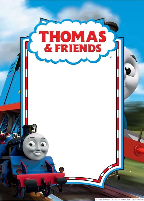 Download Now 18+ Thomas and Friends Canva Birthday Invitation Templates All aboard for a Thomas and Friends-themed birthday bash! Whether your little one loves Thomas, Percy, or any of the other lovable characters from the show, custom Thomas and Friends birthday invitati... Thomas Train Invitation Template, Thomas And Friends Invitation Template, Thomas The Train Birthday Party Decorations, Thomas And Friends Birthday, Train Birthday Party Decorations, Train Invitation, Thomas The Train Birthday Party, Thomas And His Friends, Birthday Party Invitations Free