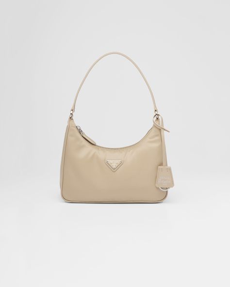 Tan Prada Bag, Prada Beige Bag, Prada Nylon Bag Beige, Prada Re Edition 2005 Beige, Prada Hobo Bag, Beige Bags, Prada Mini Bag, Prada Nylon Bag, Prada Re Edition 2005